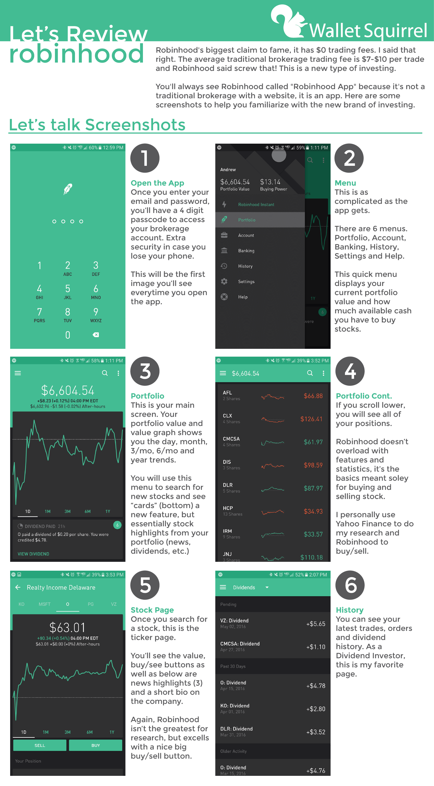 robinhood app dividends