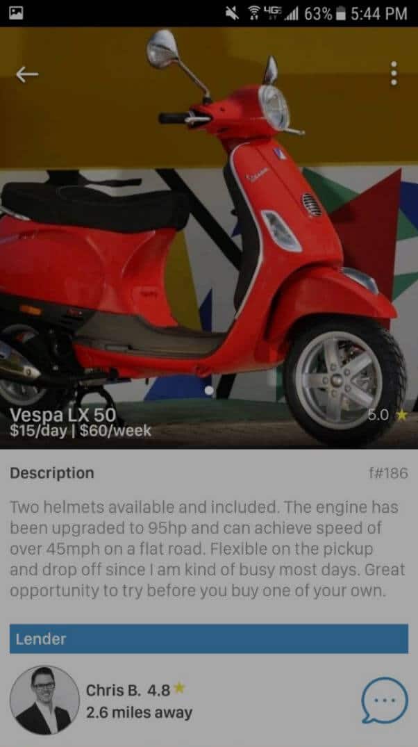 Fluid App Review - Scooter for Rent