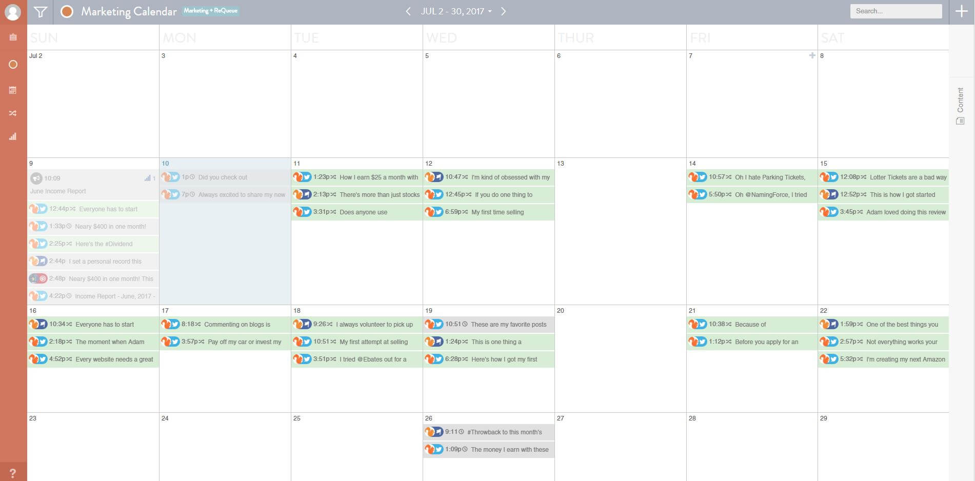 CoSchedule Review Social Media Calendar