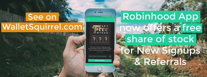 Robinhood App Review - Notice Free Share of Stock On Sign-Up