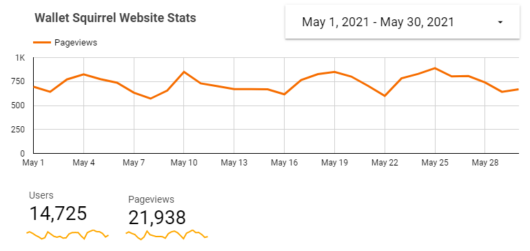 WS Website Traffic - May, 2021