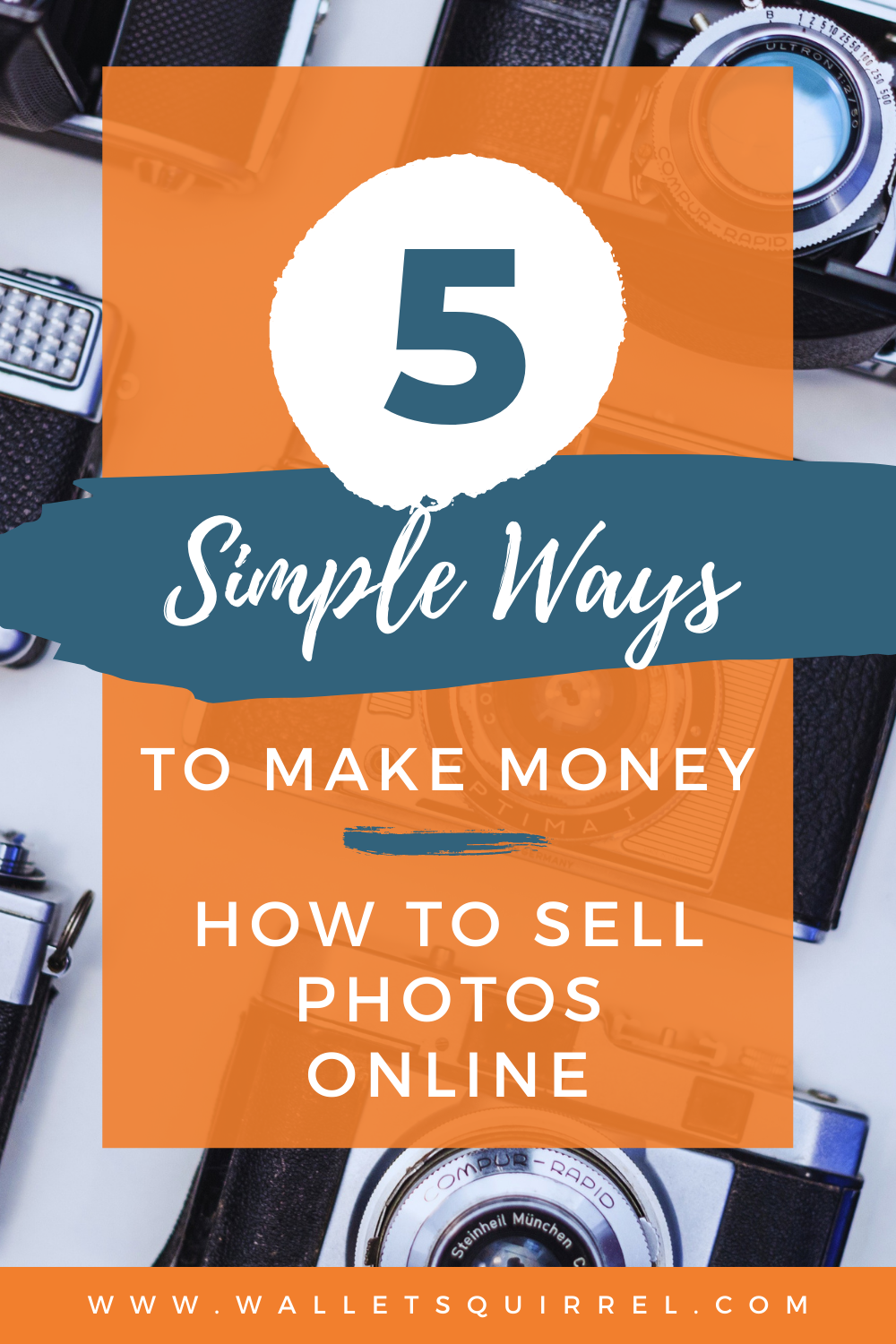Find five different ways on how to sell photos online. These are all very easy ways for anyone to sell their own photography. #makemoney #financialfreedom #photography